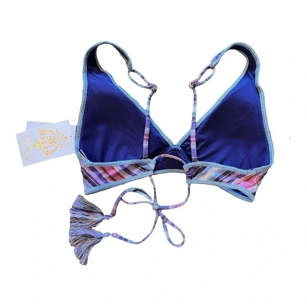 Becca by Rebecca Virtue South Coast Teagan Halter Top Multi/Starry Night NWT